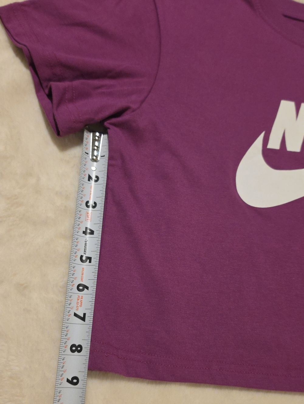 NWT Nike Purple Crop Logo Tee Juniors Size M - Picture 11 of 12